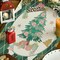 Green Diamond Plaid Nutcracker Snowflake Christmas Table Runner, Seasonal Winter Kitchen Dining Table Decoration for Home Party Decor 13x72 Inch